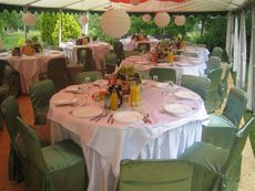Imprezy plenerowe - stół okrągły - Catering Częstochowa